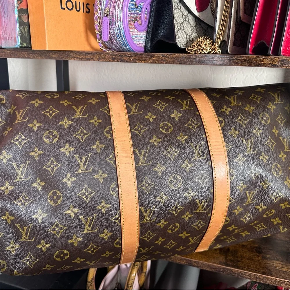 Authentic 1993 Louis Vuitton Monogram Carryall 50 Duffel Bag